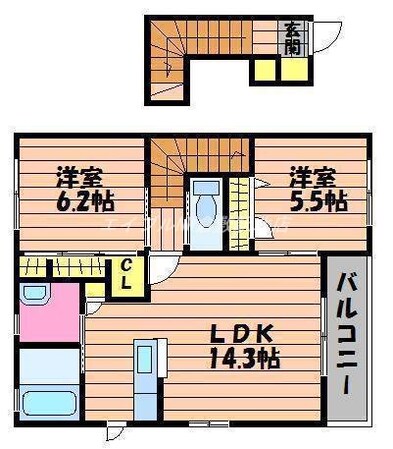 アクアヴィーヴォ　Ａ棟の物件間取画像